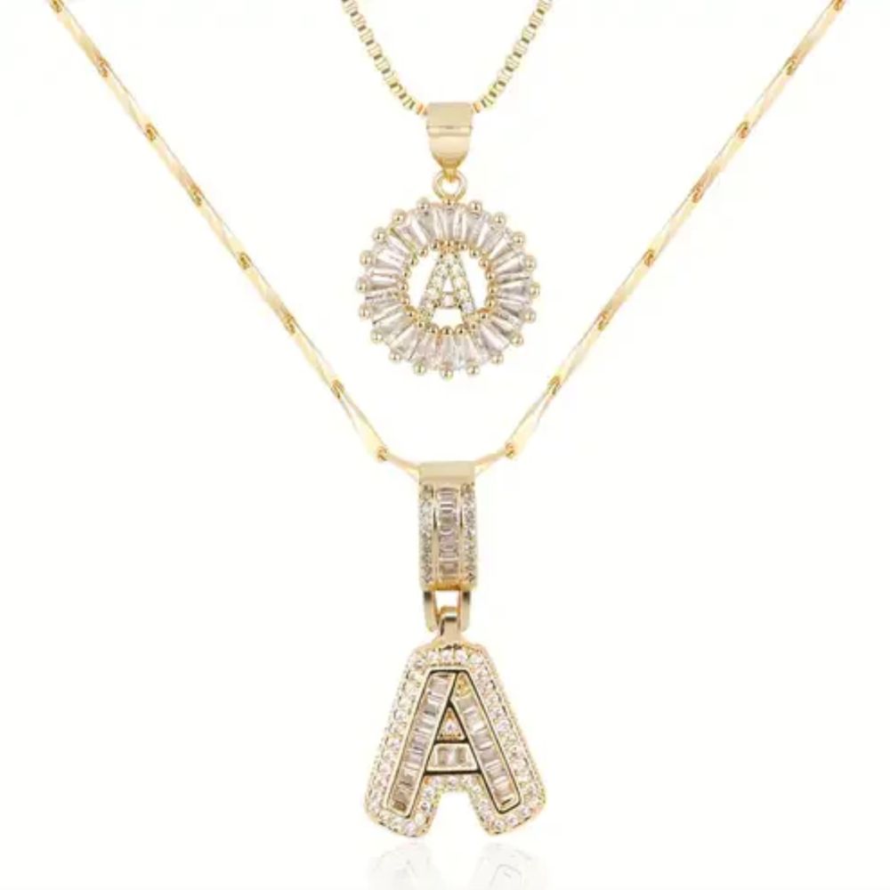 Pavé Initial Necklace