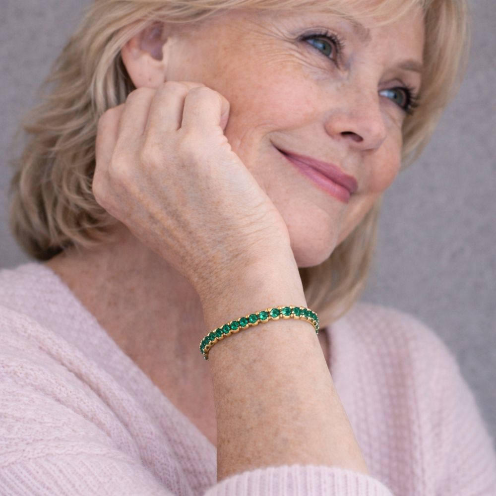 Aliona Emerald Tennis Bracelet