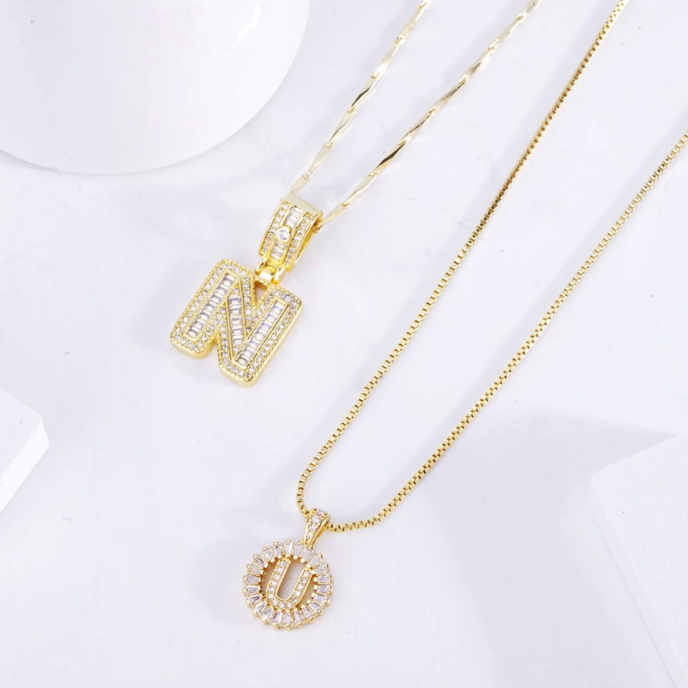 Pavé Initial Necklace
