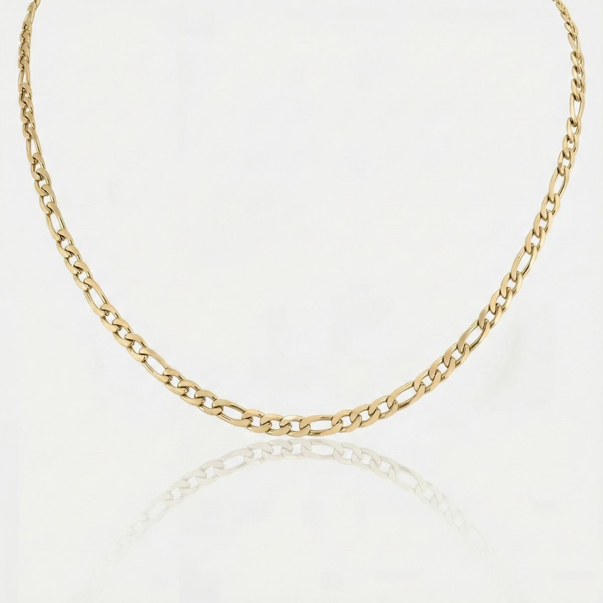 Valerie – Simple Link Structure Gold Necklace